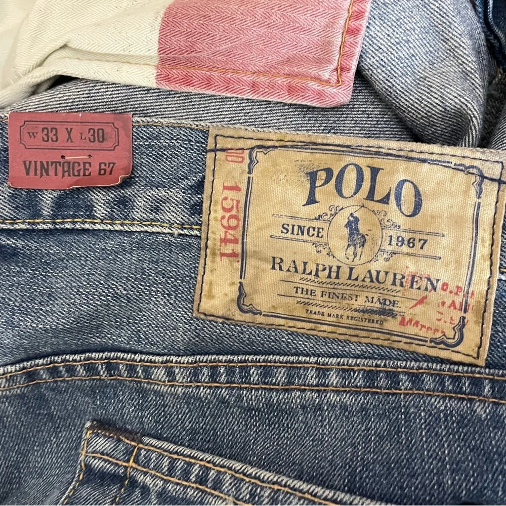 POLO Ralph Lauren Jeans Men's 33 x 30 Vintage 67 Button Fly NEW